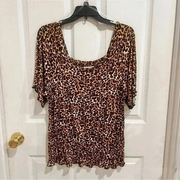 Willow run/leopard top - xlg - - Picture 5 of 6